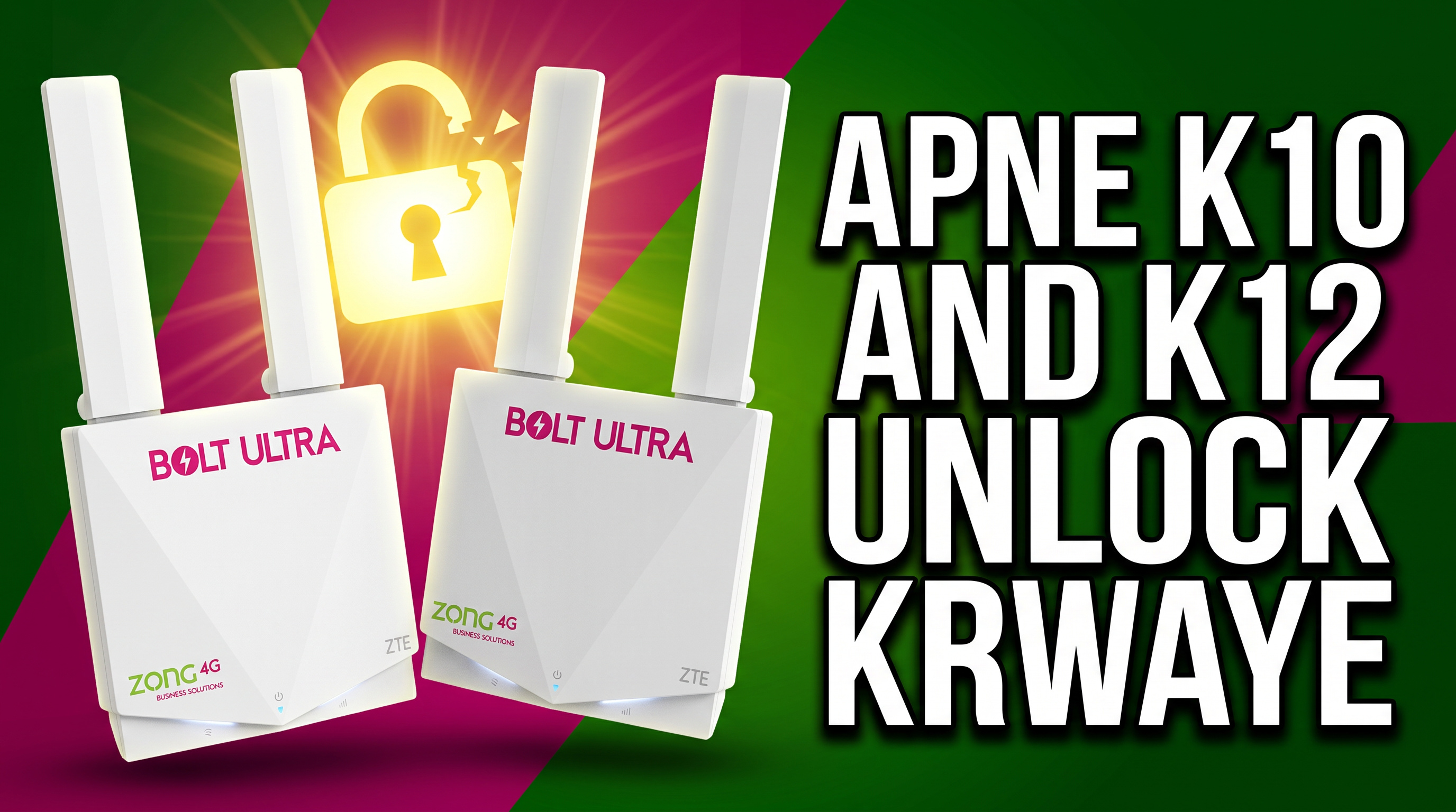 How to unlock zong k12 , Zong k10 , Zong mf293N ,Mtn k12